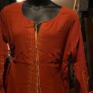 Beautiful embroidered swim coverup